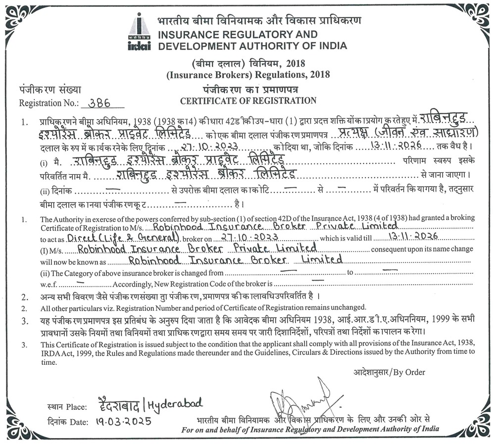 IRDA Direct Broker Registration